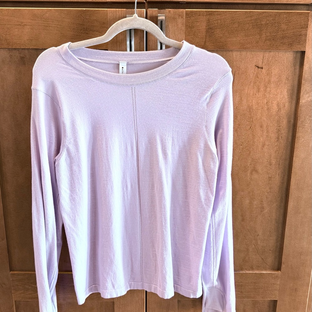 Athleta Momentum Seamless Long Sleeve – Lilac | L/XL